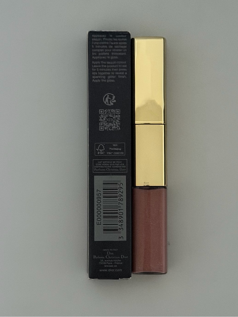 Dior Rouge Dior Sequin Liquid Duo Lip Gloss - 220 Ribbons - Picture 2 of 3